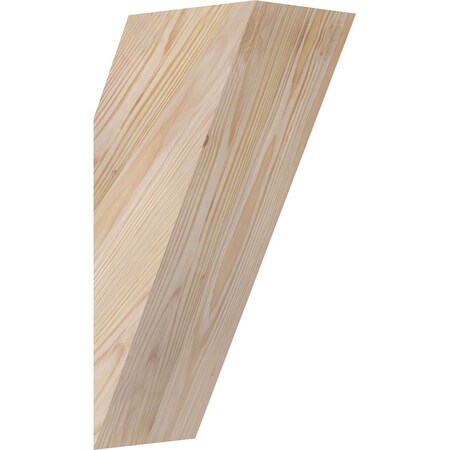 Ekena Millwork 5 1/2"W x 8"D x 16"H Traditional Smooth Knee Brace, Douglas Fir BRC06X08X16TRA00SDF